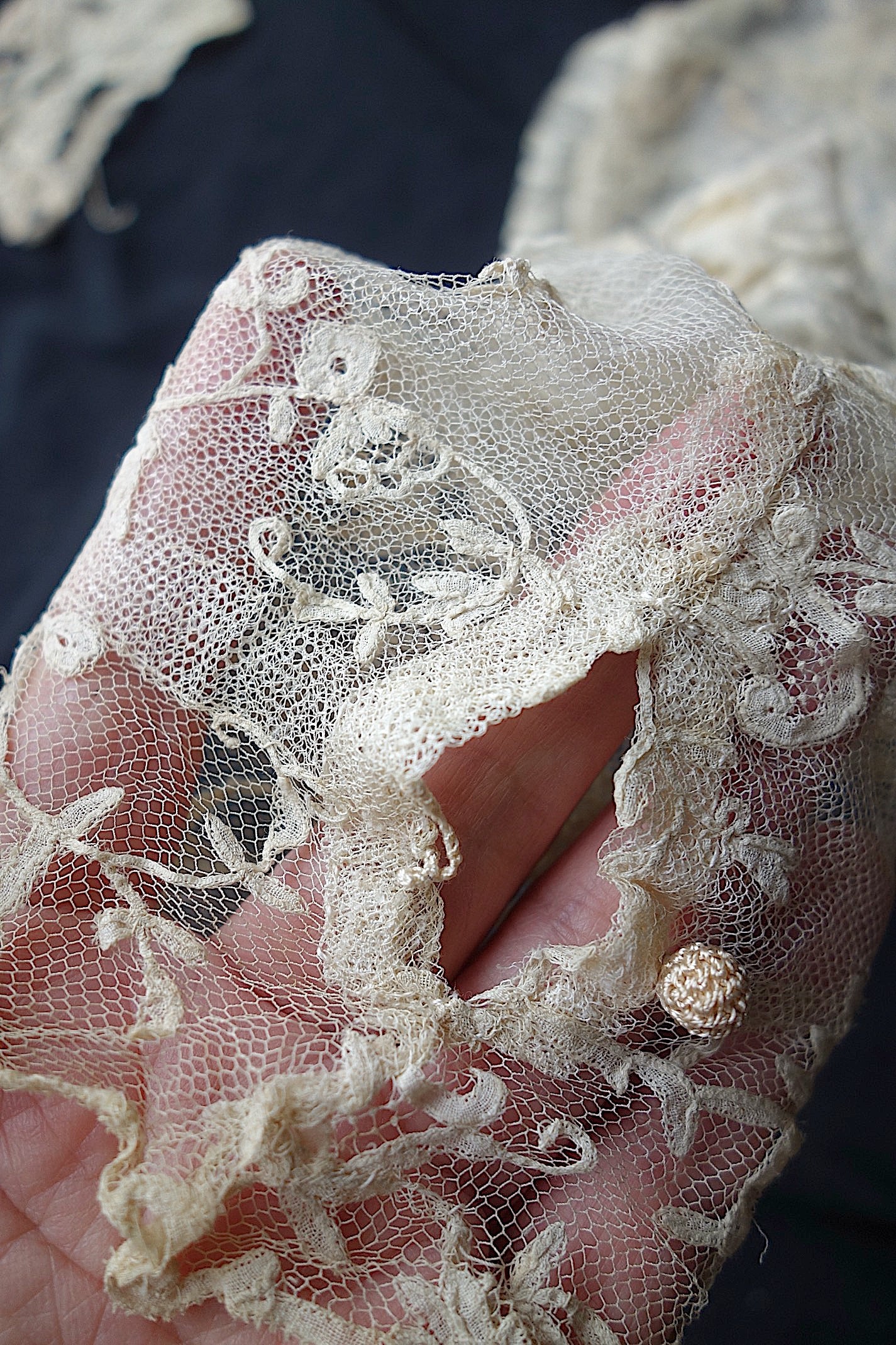 アンティークレース　素材用　lots1