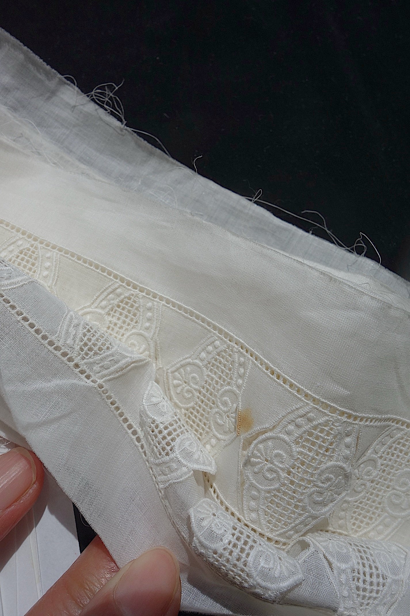 アンティークレース　刺繍テープ　360cm