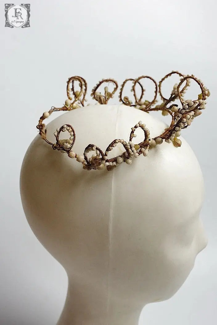 アンティークティアラ　antique COURONNE DE MARIEE .FR a l'epoque