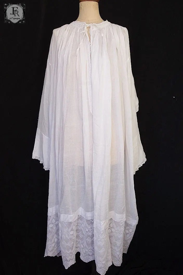アンティーク司祭チュニック　antique aube Church Smock1 .FR a l'epoque