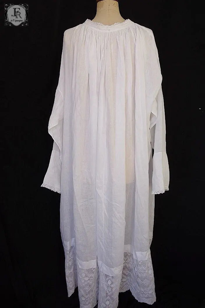 アンティーク司祭チュニック　antique aube Church Smock1 .FR a l'epoque