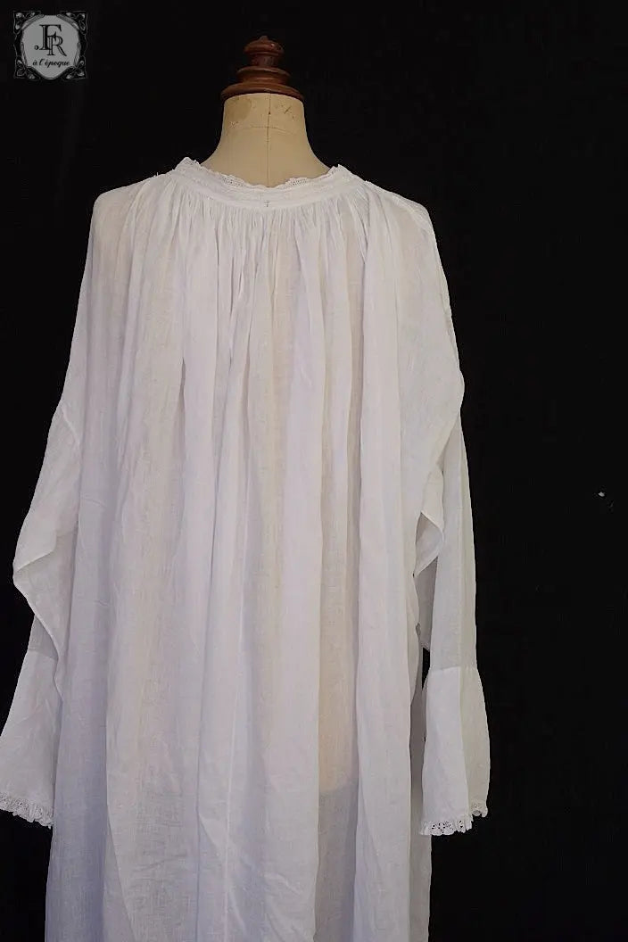 アンティーク司祭チュニック　antique aube Church Smock1 .FR a l'epoque