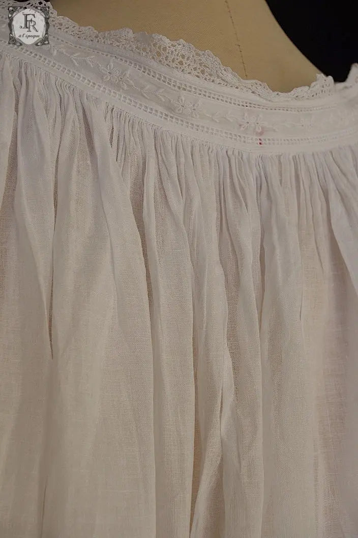 アンティーク司祭チュニック　antique aube Church Smock1 .FR a l'epoque