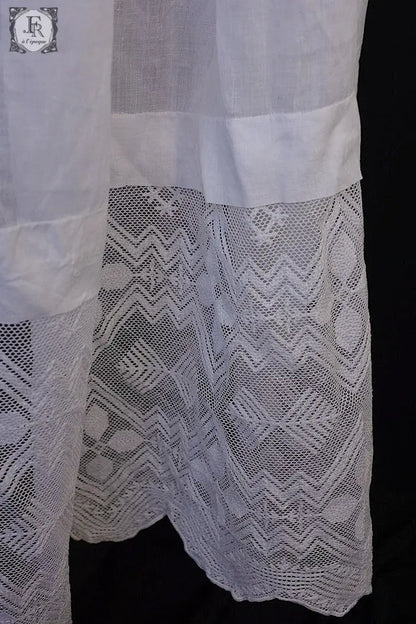 アンティーク司祭チュニック　antique aube Church Smock1 .FR a l'epoque