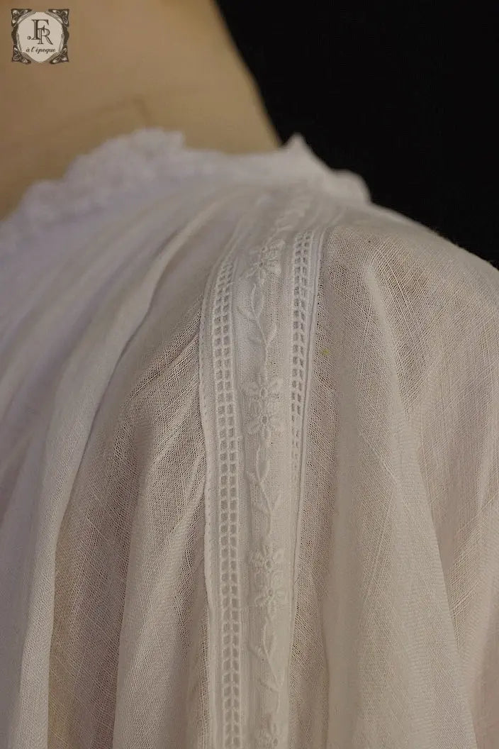 アンティーク司祭チュニック　antique aube Church Smock1 .FR a l'epoque