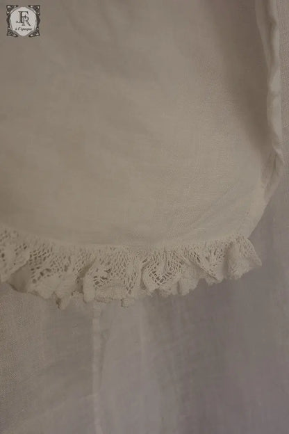 アンティーク司祭チュニック　antique aube Church Smock1 .FR a l'epoque