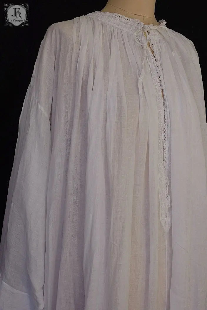 アンティーク司祭チュニック　antique aube Church Smock1 .FR a l'epoque