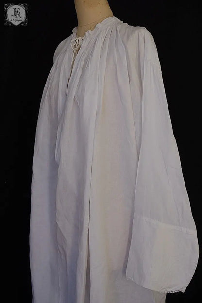 アンティーク司祭チュニック　antique aube Church Smock2 .FR a l'epoque
