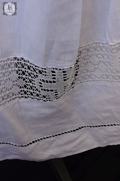 アンティーク司祭チュニック　antique aube Church Smock2 .FR a l'epoque