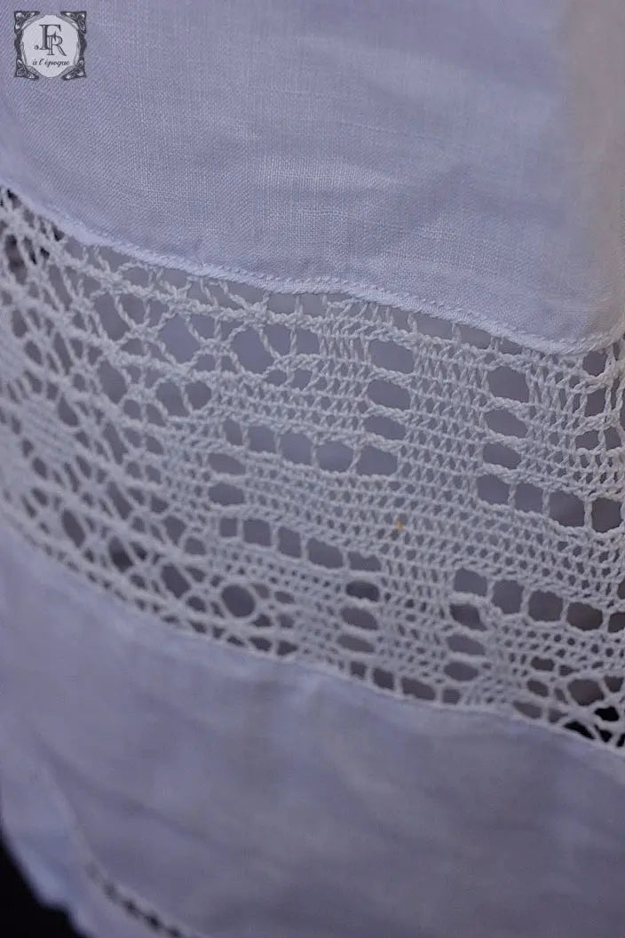 アンティーク司祭チュニック　antique aube Church Smock2 .FR a l'epoque