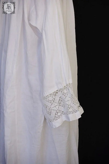 アンティーク司祭チュニック　antique aube Church Smock3 .FR a l'epoque