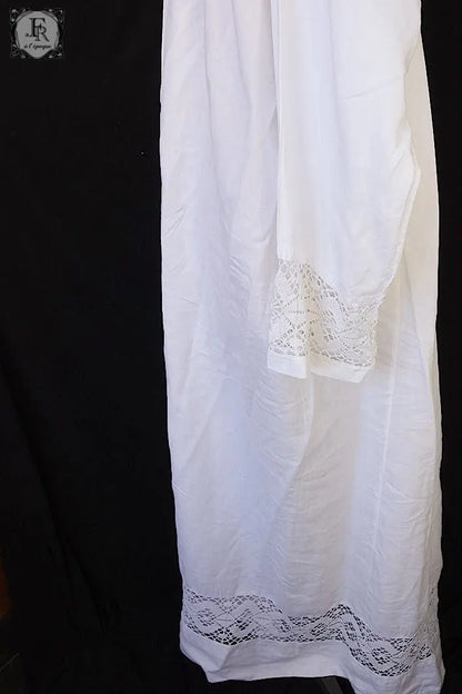 アンティーク司祭チュニック　antique aube Church Smock3 .FR a l'epoque