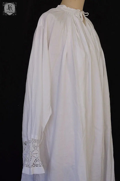 アンティーク司祭チュニック　antique aube Church Smock3 .FR a l'epoque