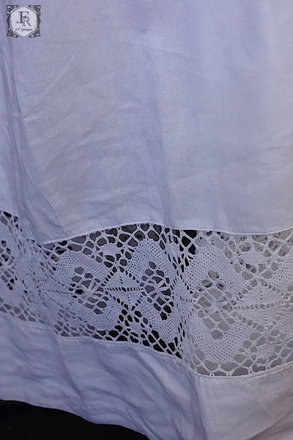 アンティーク司祭チュニック　antique aube Church Smock3 .FR a l'epoque