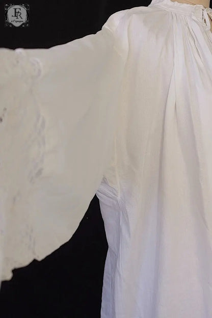 アンティーク司祭チュニック　antique aube Church Smock3 .FR a l'epoque