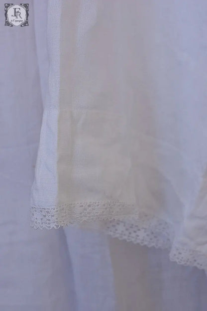 アンティーク司祭チュニック　antique aube Church Smock4 .FR a l'epoque
