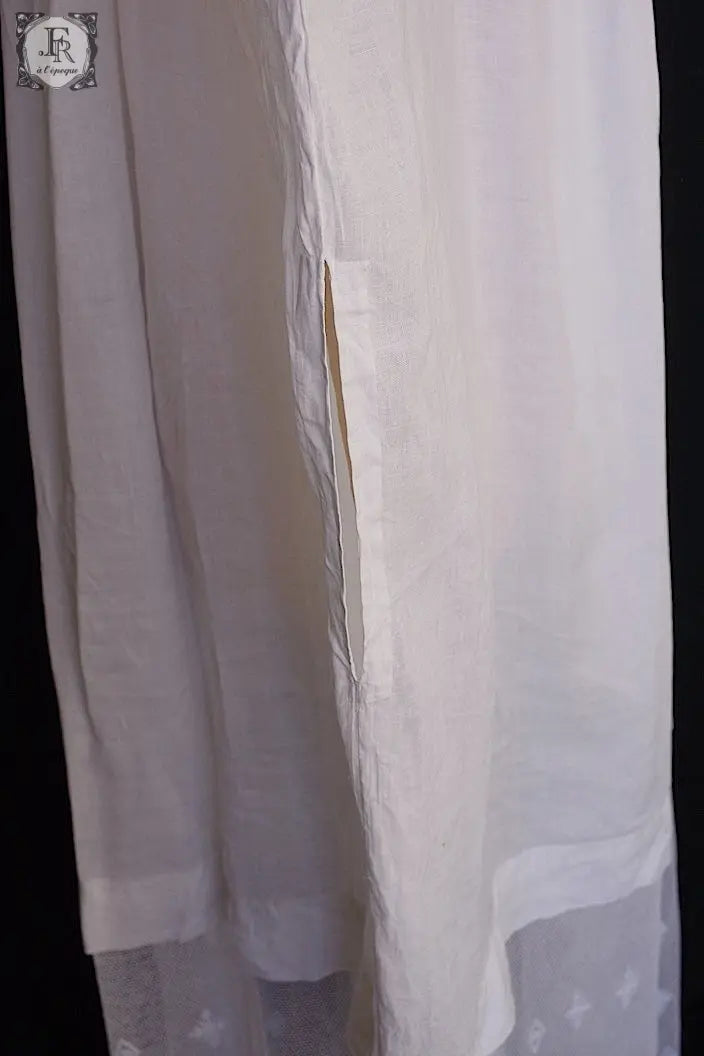 アンティーク司祭チュニック　antique aube Church Smock4 .FR a l'epoque