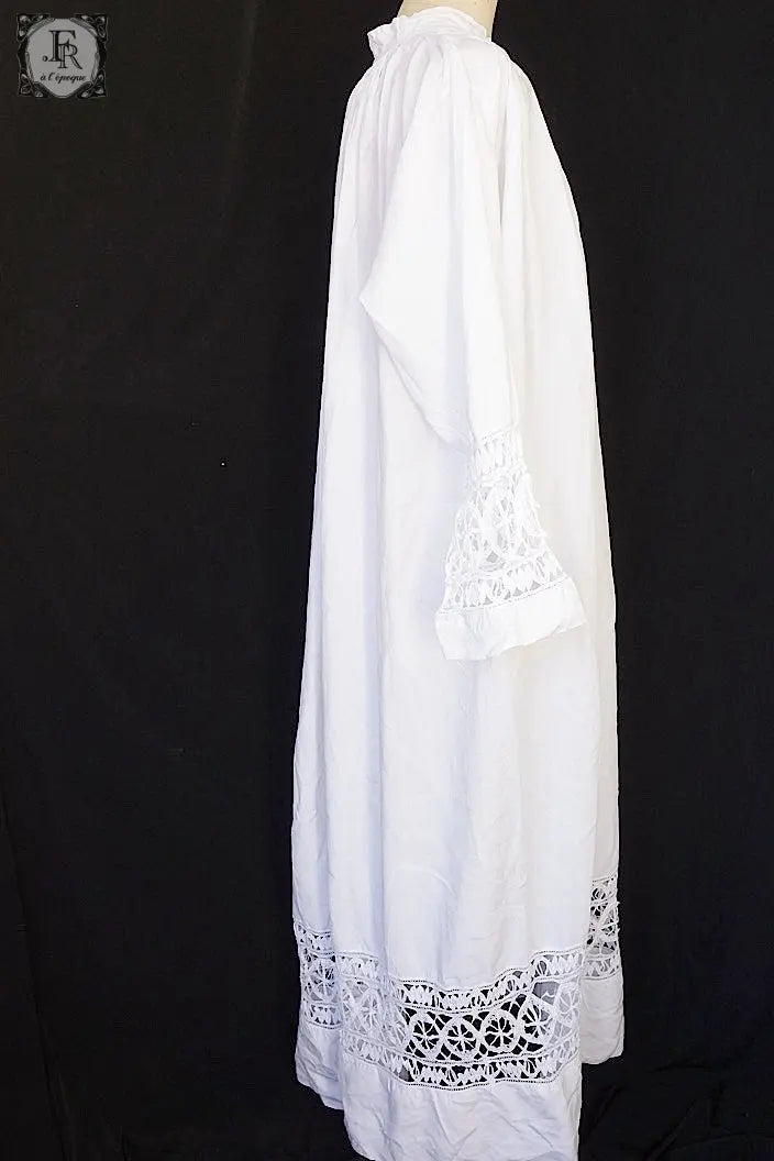 アンティーク司祭チュニック　antique aube Church Smock5 .FR a l'epoque