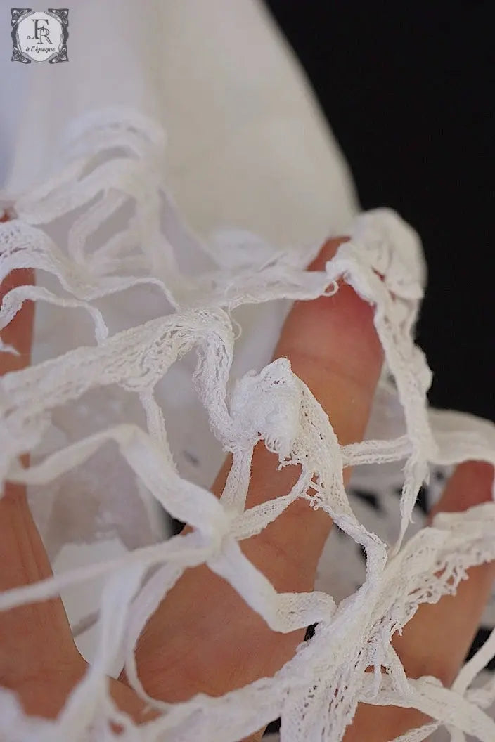 アンティーク司祭チュニック　antique aube Church Smock5 .FR a l'epoque