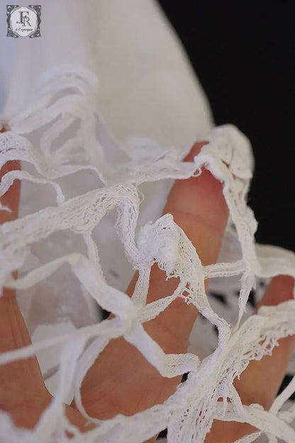 アンティーク司祭チュニック　antique aube Church Smock5 .FR a l'epoque