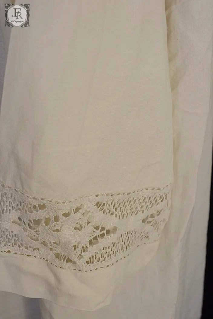 アンティーク司祭チュニック　antique aube Church Smock6 .FR a l'epoque