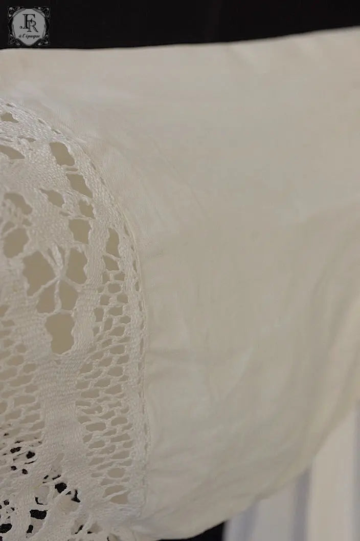 アンティーク司祭チュニック　antique aube Church Smock6 .FR a l'epoque