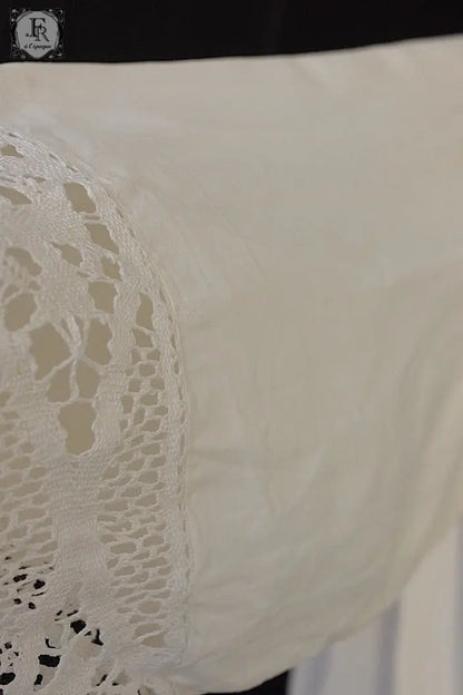 アンティーク司祭チュニック　antique aube Church Smock6 .FR a l'epoque