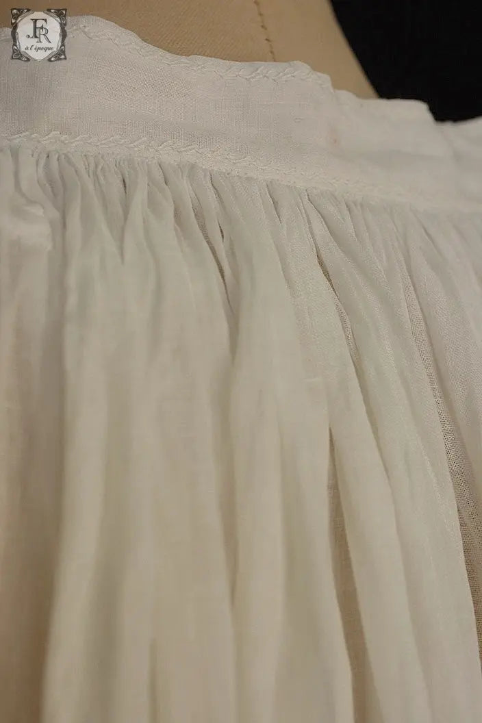 アンティーク司祭チュニック　antique aube Church Smock7 .FR a l'epoque