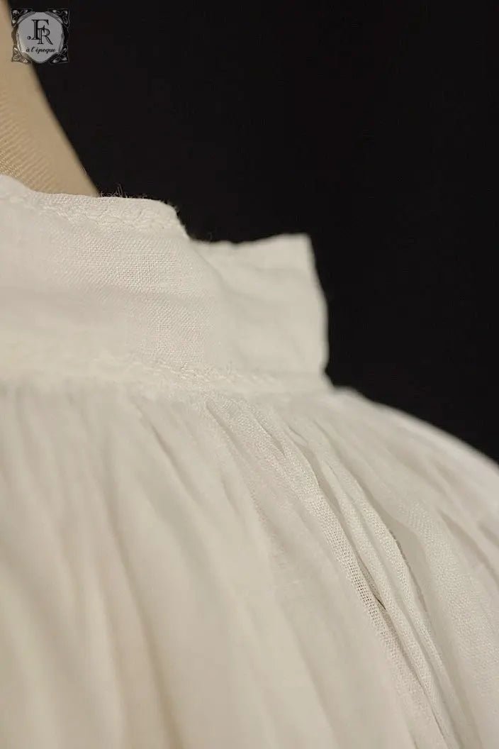 アンティーク司祭チュニック　antique aube Church Smock7 .FR a l'epoque