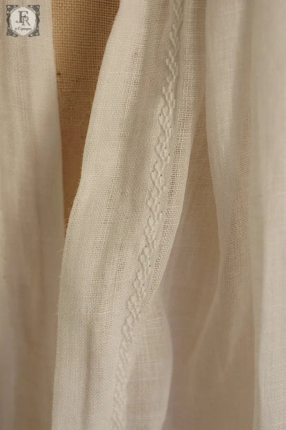 アンティーク司祭チュニック　antique aube Church Smock7 .FR a l'epoque