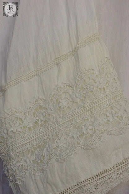 アンティーク司祭チュニック　antique aube Church Smock7 .FR a l'epoque