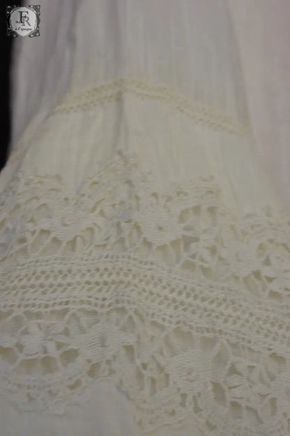 アンティーク司祭チュニック　antique aube Church Smock7 .FR a l'epoque