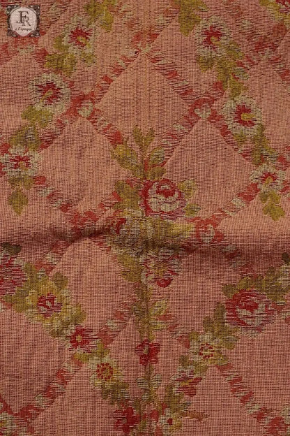 アンティーク生地　antique cloth インテリアクロス　ピンク .FR a l'epoque