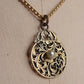 アンティークペンダント　antique collier　 時計盤 .FR a l'epoque
