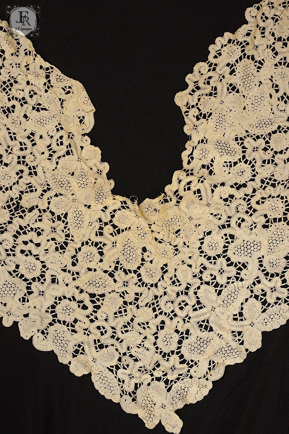 アンティークレース　antique dentelle 襟 .FR a l'epoque