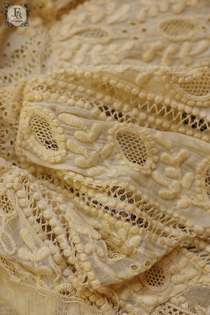 アンティークレース　antique dentelle 　ボネ .FR a l'epoque