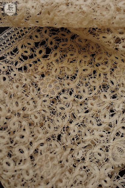 アンティークレース　antique dentelle 　アプリカッションアングレテール .FR a l'epoque