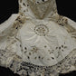 アンティークレース　antique dentelle カットワーク　スタンドカラー .FR a l'epoque