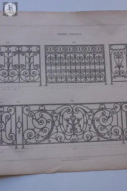 アンティーク紙  antique documents 図案セット .FR a l'epoque