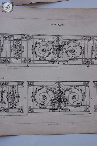 アンティーク紙  antique documents 図案セット .FR a l'epoque