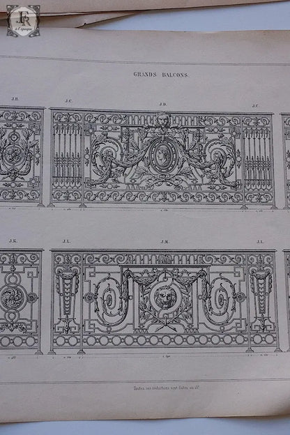 アンティーク紙  antique documents 図案セット .FR a l'epoque