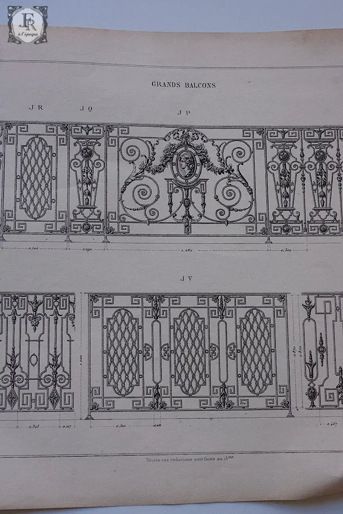 アンティーク紙  antique documents 図案セット .FR a l'epoque