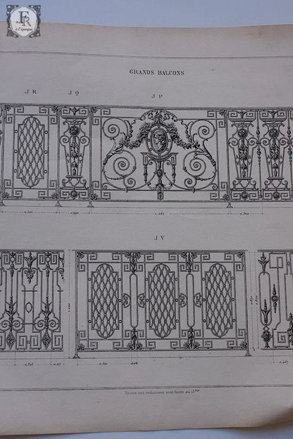 アンティーク紙  antique documents 図案セット .FR a l'epoque