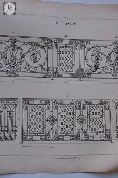 アンティーク紙  antique documents 図案セット .FR a l'epoque