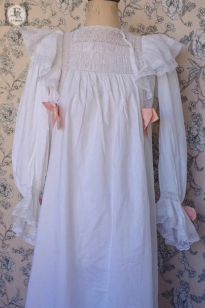 アンティークコットンワンピース　antique dress .FR a l'epoque