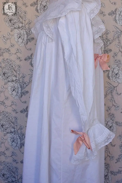 アンティークコットンワンピース　antique dress .FR a l'epoque