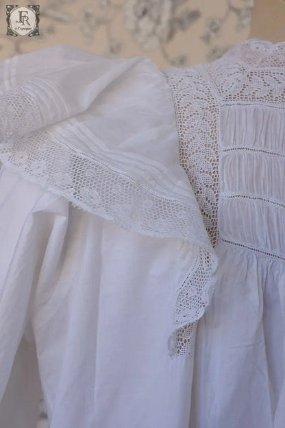 アンティークコットンワンピース　antique dress .FR a l'epoque