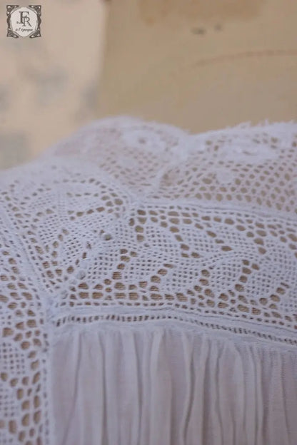 アンティークコットンワンピース　antique dress .FR a l'epoque