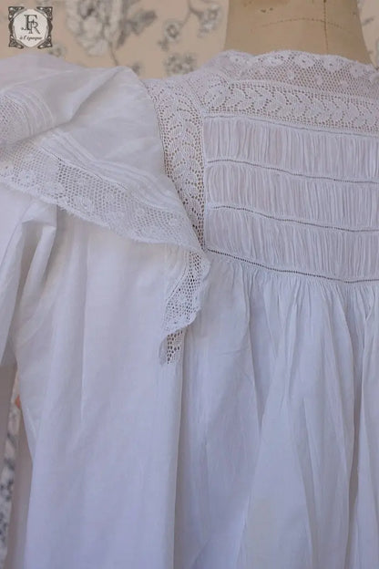 アンティークコットンワンピース　antique dress .FR a l'epoque