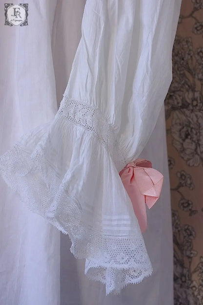 アンティークコットンワンピース　antique dress .FR a l'epoque